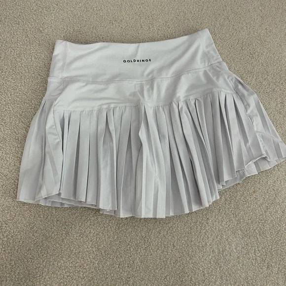 White Gold Hinge Tennis Skirt - Picture 2 of 3
